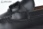 Ferragamo Gancini Black Grained Leather Loafer