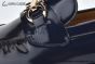 Ferragamo Gancini Blue Patent Leather Loafer