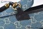 Gucci Jordaan Blue Canvas Loafer with Tassel Details