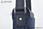 Dior Small Saddle Messenger Bag with Flap Blue Oblique Jacquard with Blue Grained Calfskin