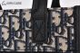 Dior Safari North-South Tote Bag Beige & Black Oblique Jacquard