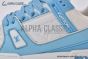 LV Trainer Sneaker Monogram-embossed White & Blue 1AA6X5