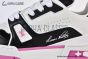 LV Trainer Sneaker Grained Leather Panda Pink 1ADF3Q