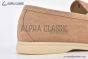 Loro Piana Summer Walk Loafer Suede Light Wood Smoke