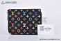 LV x TM Zippy Coin Purse Black Murakami Monogram Canvas M13409