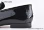 Hermes Paris Black Patent Leather Loafer