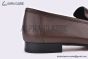 Hermes Paris Dark Brown Leather Loafer