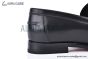 Hermes Karlo Black Smooth Leather Loafer with Black H Buckle