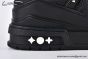 LV Trainer Sneaker Monogram-embossed Black 1AARF6