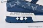 LV Trainer Sneaker Monogram Denim & Embossed 1A9JGT