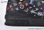 LV x TM Trainer Sneaker Monogram Grained Leather Black 1AGZE3