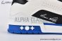 LV Trainer Sneaker Grained Leather Panda Blue 1ADF3A