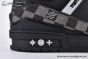 LV Trainer Sneaker Damier Denim & Leather Black 1ACPSM