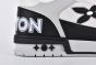 LV Trainer Sneaker Perforated Leather Black & White 1AHTDJ