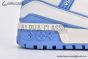 LV Trainer Maxi Sneaker Grained Leather Blue & White 1ACPR1