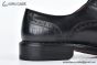 Prada Classic Black Smooth Leather Brogue Oxford