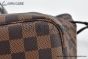 LV Neverfull MM Damier Ebene Canvas Cerise Red & Brown N40599