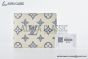 LV Multiple Wallet White/Navy Monogram Leather M83380
