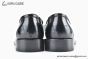 Balenciaga Black Waxed Leather BB Logo Loafer