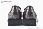 Balenciaga Dark Brown Waxed Paterned Leather Loafer