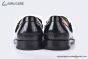 Gucci Monogram Canvas / Black Leather Buckle Loafer