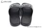 Hermes Izmir Black Croco Patern Leather Sandal with Horse Buckle