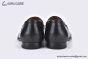 Hermes Paris Black Leather Loafer