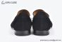 Hermes Tenor Black Suede Leather Loafer