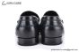 Hermes Karlo Black Smooth Leather Loafer with Silver H Buckle