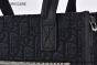 Dior Safari North-South Tote Bag Black Oblique Jacquard