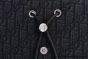 Dior Saddle Backpack Black Oblique Jacquard with Black Grained Calfskin
