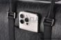 Dior Lingot 50 Bag Black Diamond Canvas with Black Smooth Calfskin