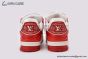 LV x Product Red Trainer Sneaker Monogram-embossed Red & White 1A8PJW