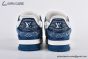 LV Trainer Sneaker Monogram Denim & Embossed Leather Blue 1A9JGT
