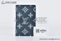 LV Pocket Organizer Wallet Ink Blue/White Monogram Leather M83378