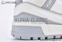 LV Trainer Maxi Sneaker Grained Leather Grey & White 1ACPPP
