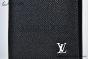 LV Brazza Wallet Black Taiga Leather M30285