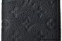 LV Zippy Vertical Wallet Black Monogram Taurillon Leather M69047