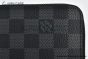LV Zippy Organizer Wallet Black Damier Graphite Canvas N63077