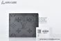 LV Slender Wallet Gray Monogram Eclipse Reverse Canvas M80906