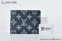 LV Multiple Wallet Ink Blue/White Monogram Leather M83379