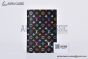 LV x TM Passport Cover Black Murakami Monogram Canvas M13414