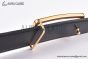 HERMES Tube H Belt Permabrass Buckle & Graphite / Craie Reversible Togo & Box 135 Leather Belt