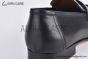 Hermes Paris Black Goat / Blue Croco Patern Leather Loafer