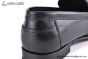 Hermes Karlo Black Smooth Leather Loafer with Silver H Buckle