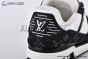 LV Trainer Sneaker Monogram Denim & Embossed Black 1A9JG9