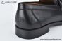 Ferragamo Gancini Black Grained Leather Loafer