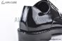 Prada Brushed Black Leather Derby