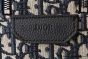 Dior Toiletry Bag Beige & Black Oblique Jacquard with Black Grained Calfskin