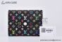 LV x TM Victorine Wallet Black Murakami Monogram Canvas M14163